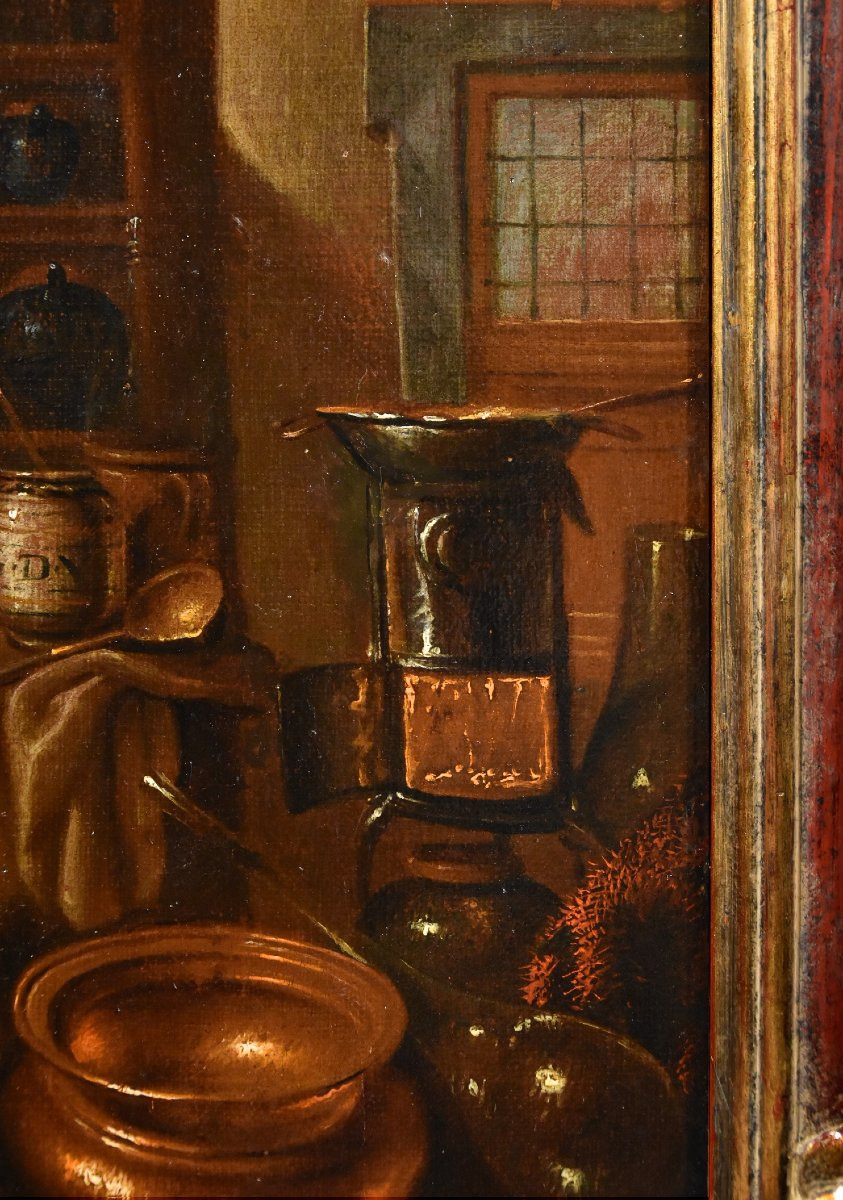 Il farmacista, Giovanni Domenico Valentino (Roma 1630 - Imola 1708) monogrammato-photo-1