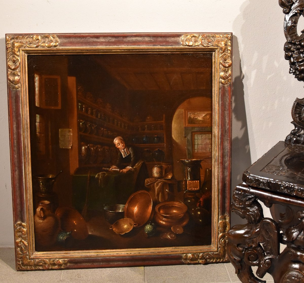 Il farmacista, Giovanni Domenico Valentino (Roma 1630 - Imola 1708) monogrammato-photo-8
