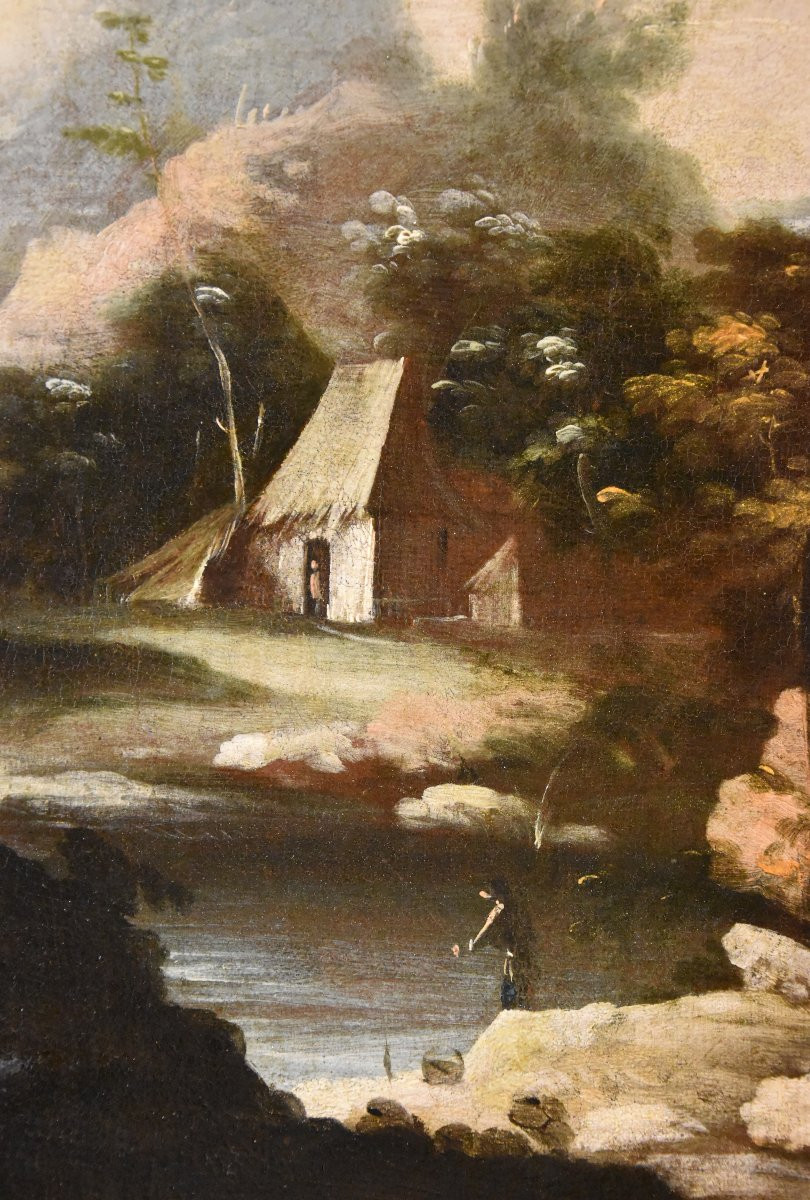 Paesaggi arcadici con figure, cerchia di Marco Ricci (Belluno 1676 – Venezia 1730)-photo-3