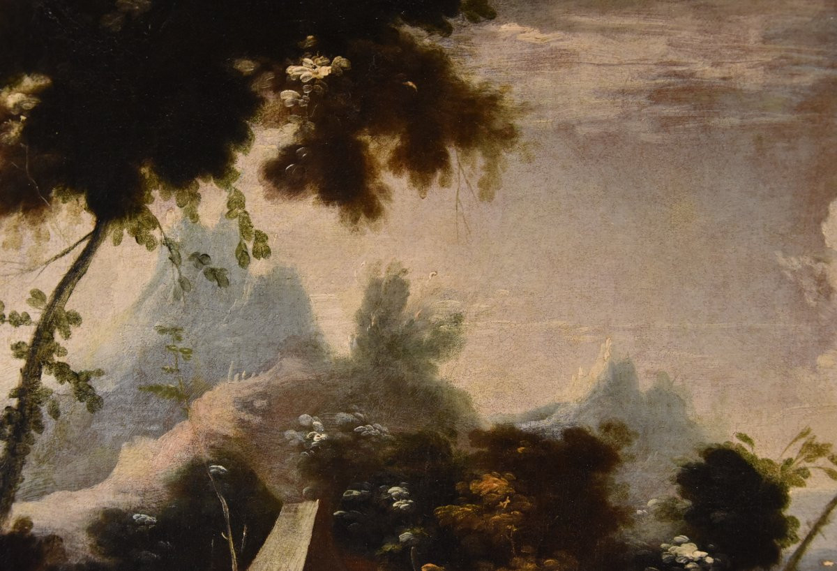 Paesaggi arcadici con figure, cerchia di Marco Ricci (Belluno 1676 – Venezia 1730)-photo-4