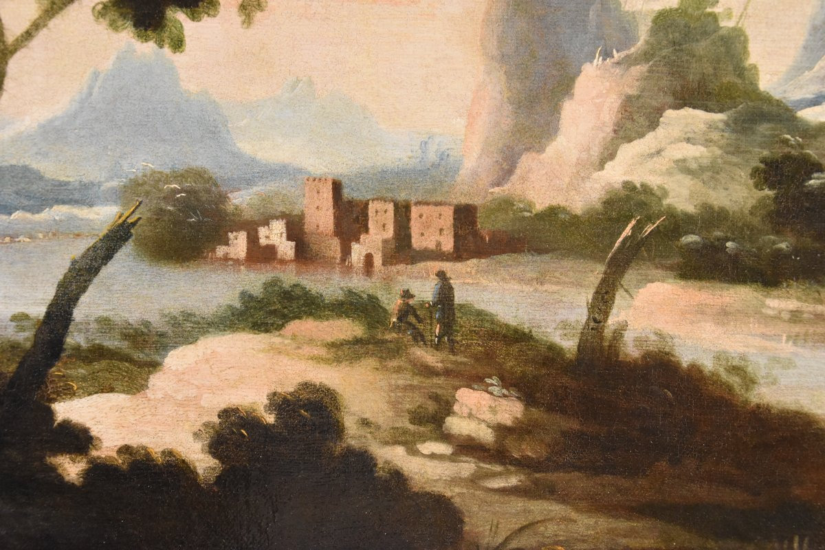 Paesaggi arcadici con figure, cerchia di Marco Ricci (Belluno 1676 – Venezia 1730)-photo-6