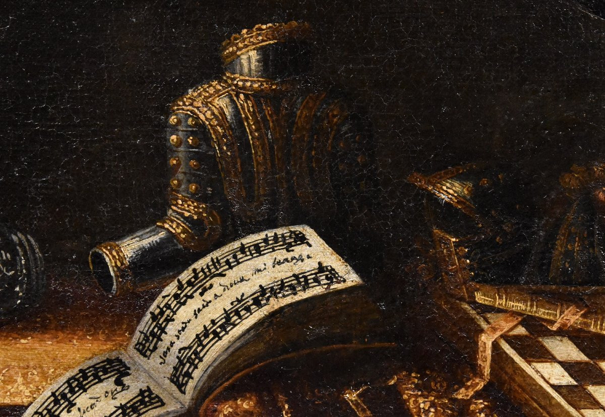 Natura morta con vaitas, Francesco Noletti (Malta 1611-Roma 1654) Bottega/cerchia-photo-4
