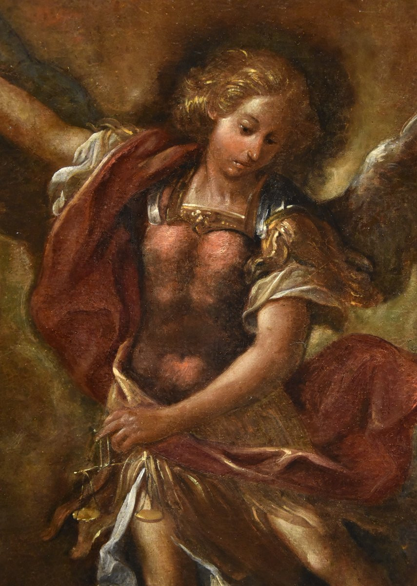 San Michele Arcangelo vittorioso, Pittore romano del XVII - XVIII secolo-photo-2