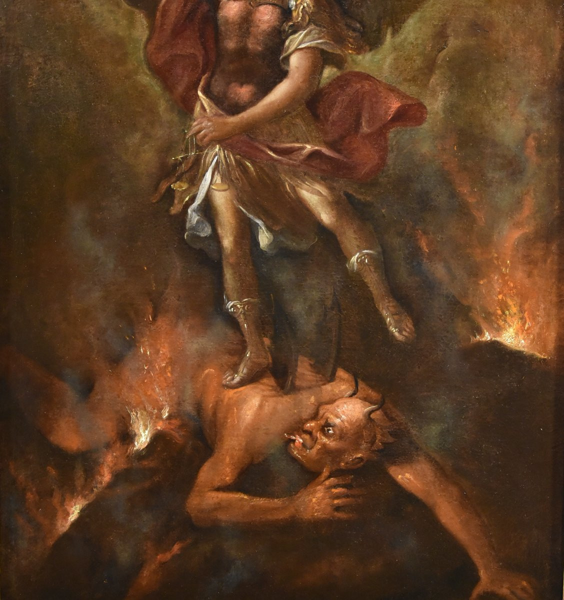 San Michele Arcangelo vittorioso, Pittore romano del XVII - XVIII secolo-photo-2