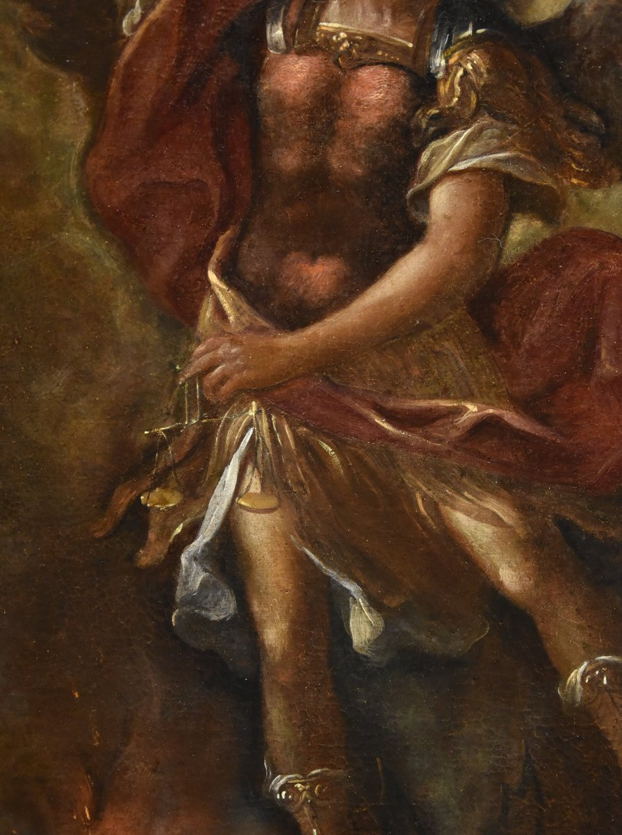 San Michele Arcangelo vittorioso, Pittore romano del XVII - XVIII secolo-photo-4