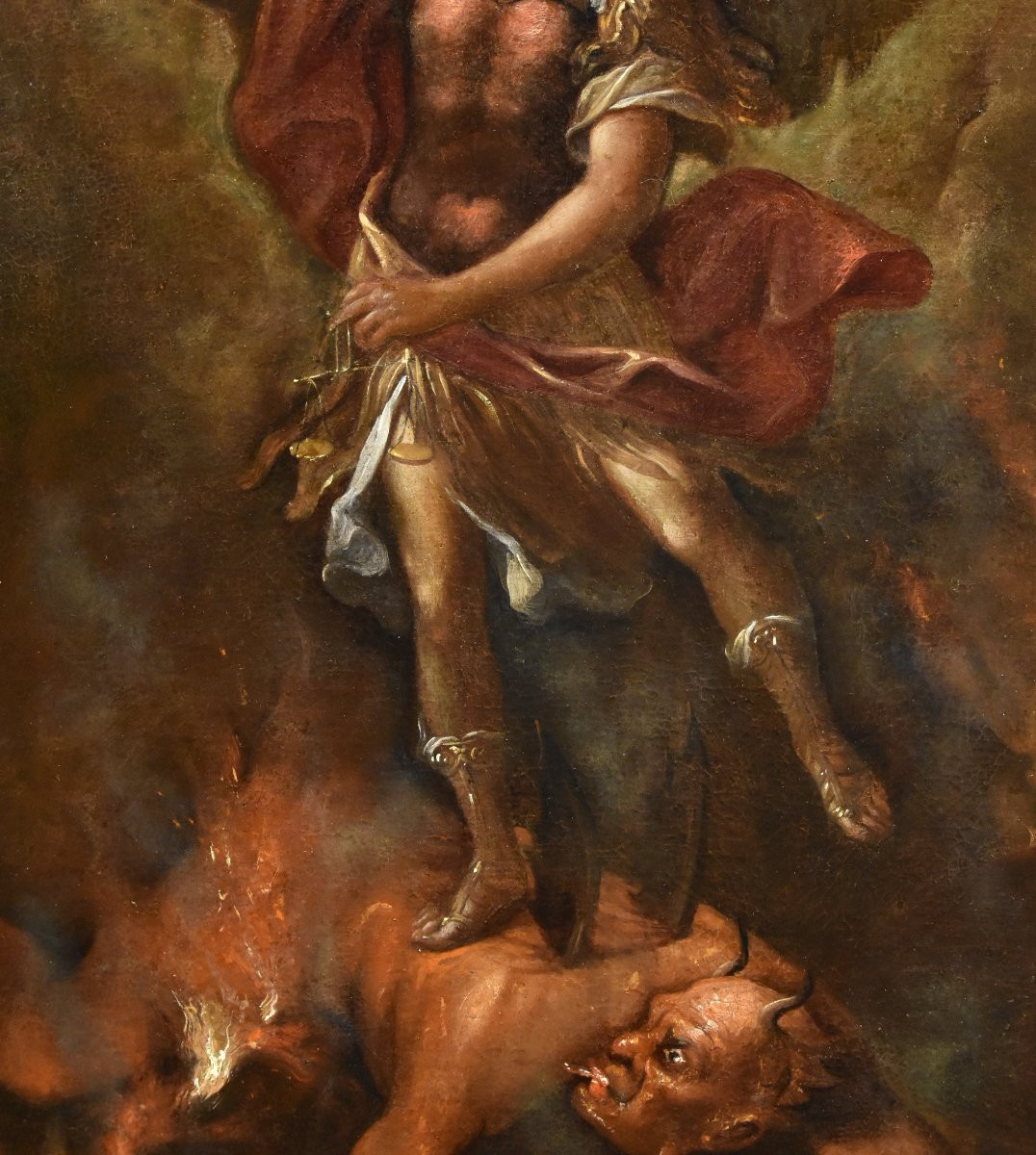 San Michele Arcangelo vittorioso, Pittore romano del XVII - XVIII secolo-photo-5