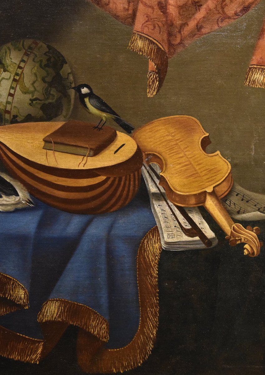Natura morta con strumenti musicali, Bonaventura Bettera (Bergamo, 1663 – 1718 circa) (1/2)-photo-3
