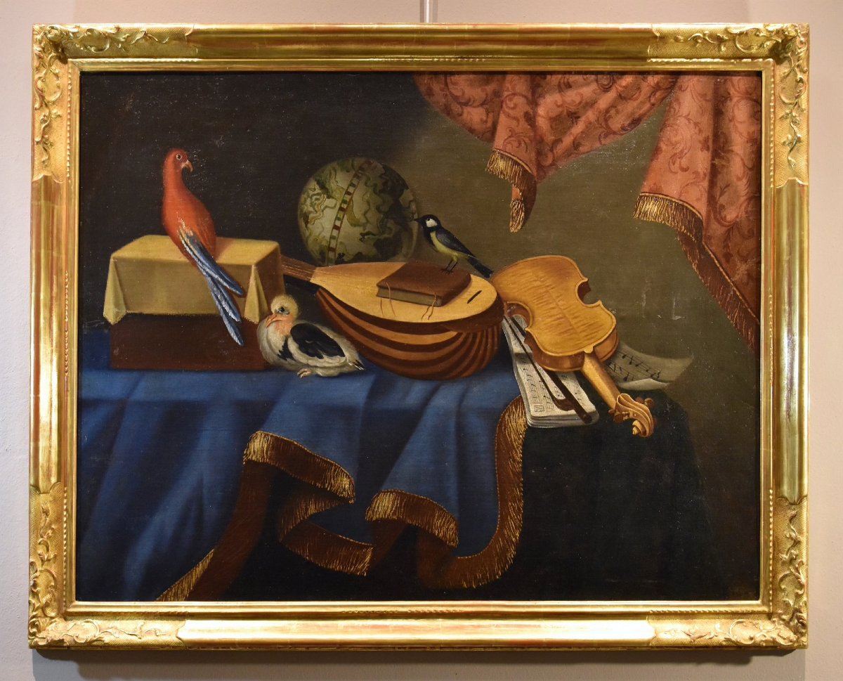Natura morta con strumenti musicali, Bonaventura Bettera (Bergamo, 1663 – 1718 circa) (1/2)-photo-4