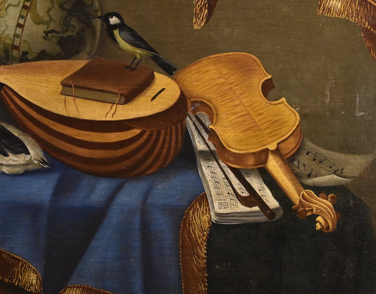 Natura morta con strumenti musicali, Bonaventura Bettera (Bergamo, 1663 – 1718 circa) (1/2)-photo-1