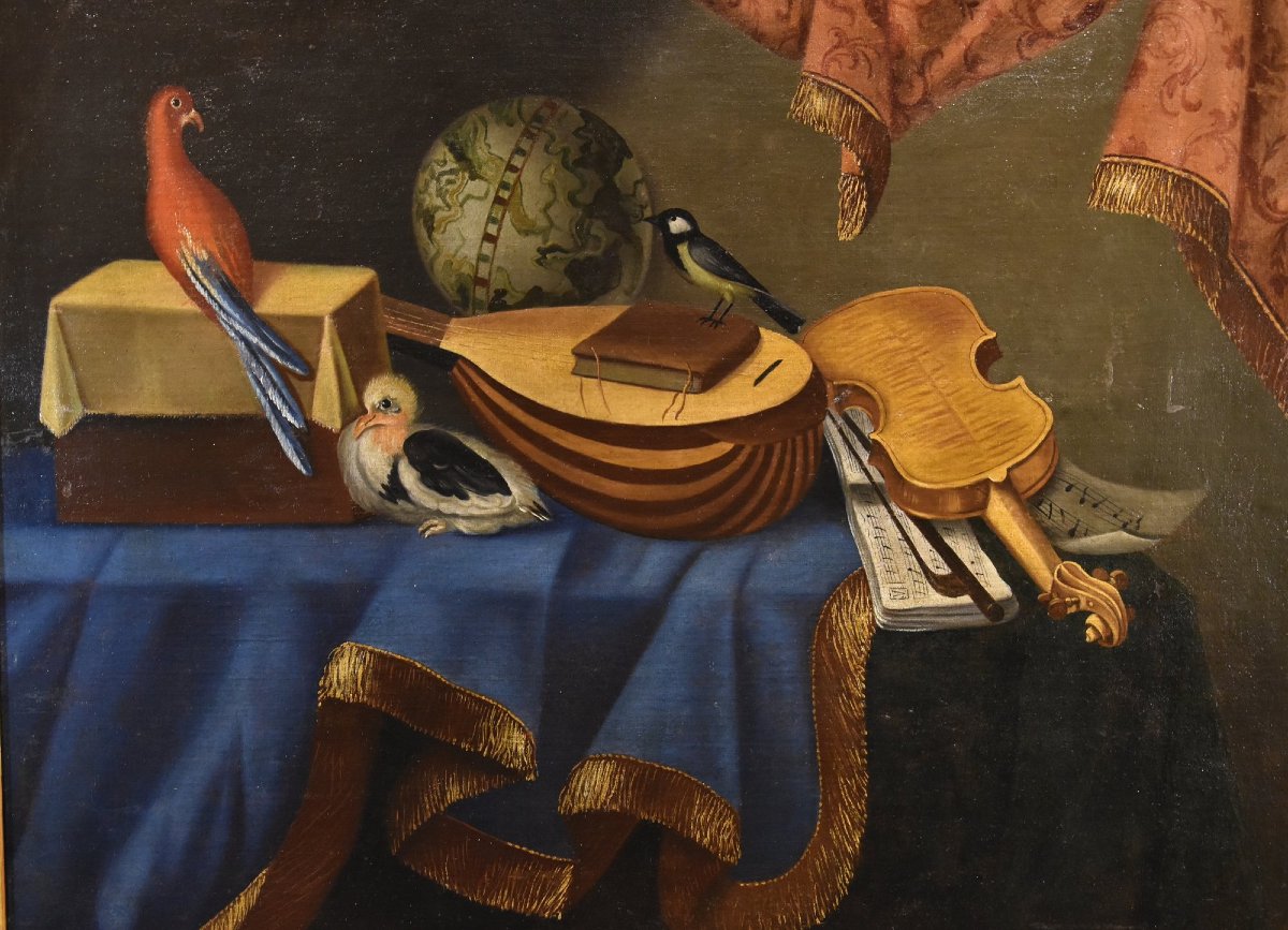 Natura morta con strumenti musicali, Bonaventura Bettera (Bergamo, 1663 – 1718 circa) (1/2)-photo-2