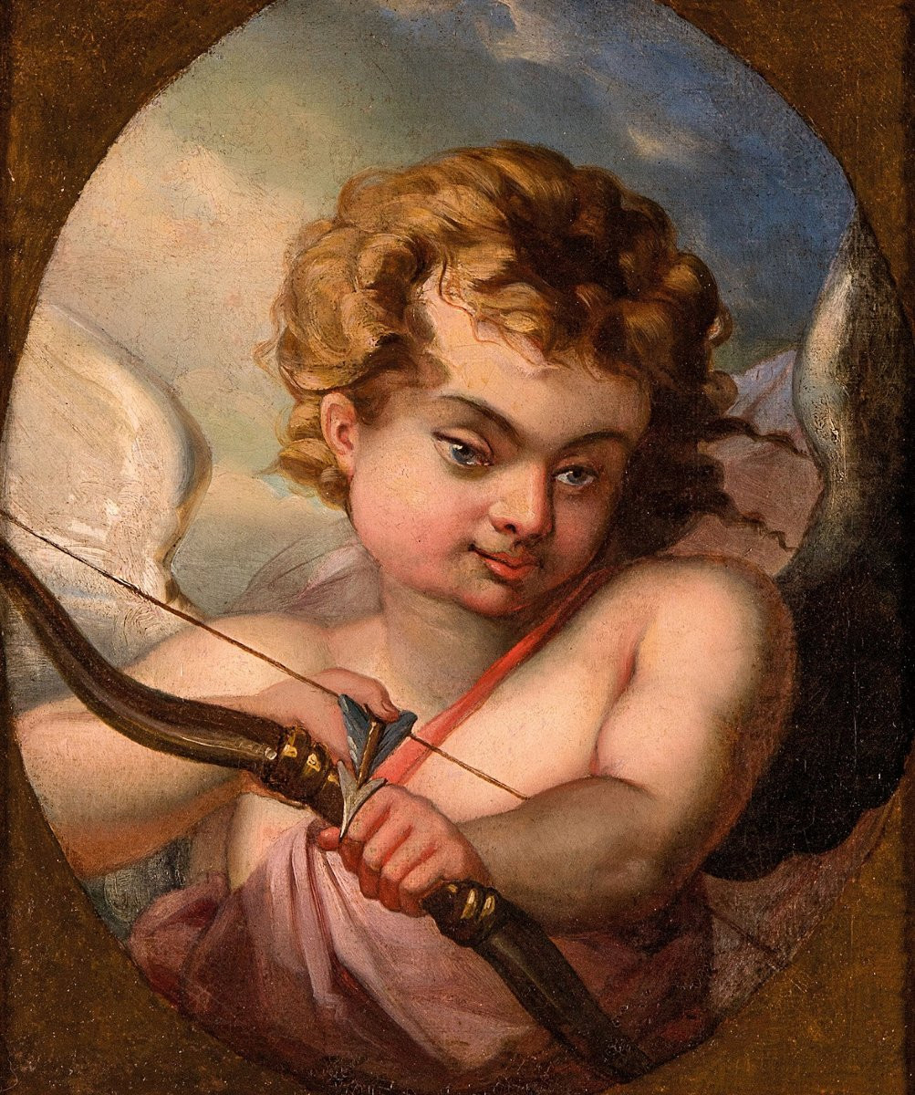 Cupido che scocca la sua freccia, Scuola francese del Settecento-photo-2