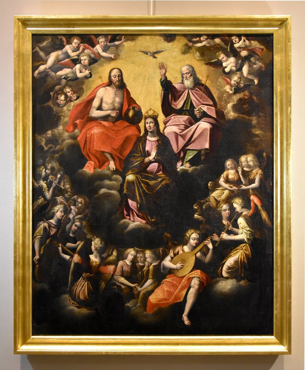 Assunzione della Vergine, la Trinità e concerto di angeli, Guglielmo Caccia (1568-1625)-photo-2