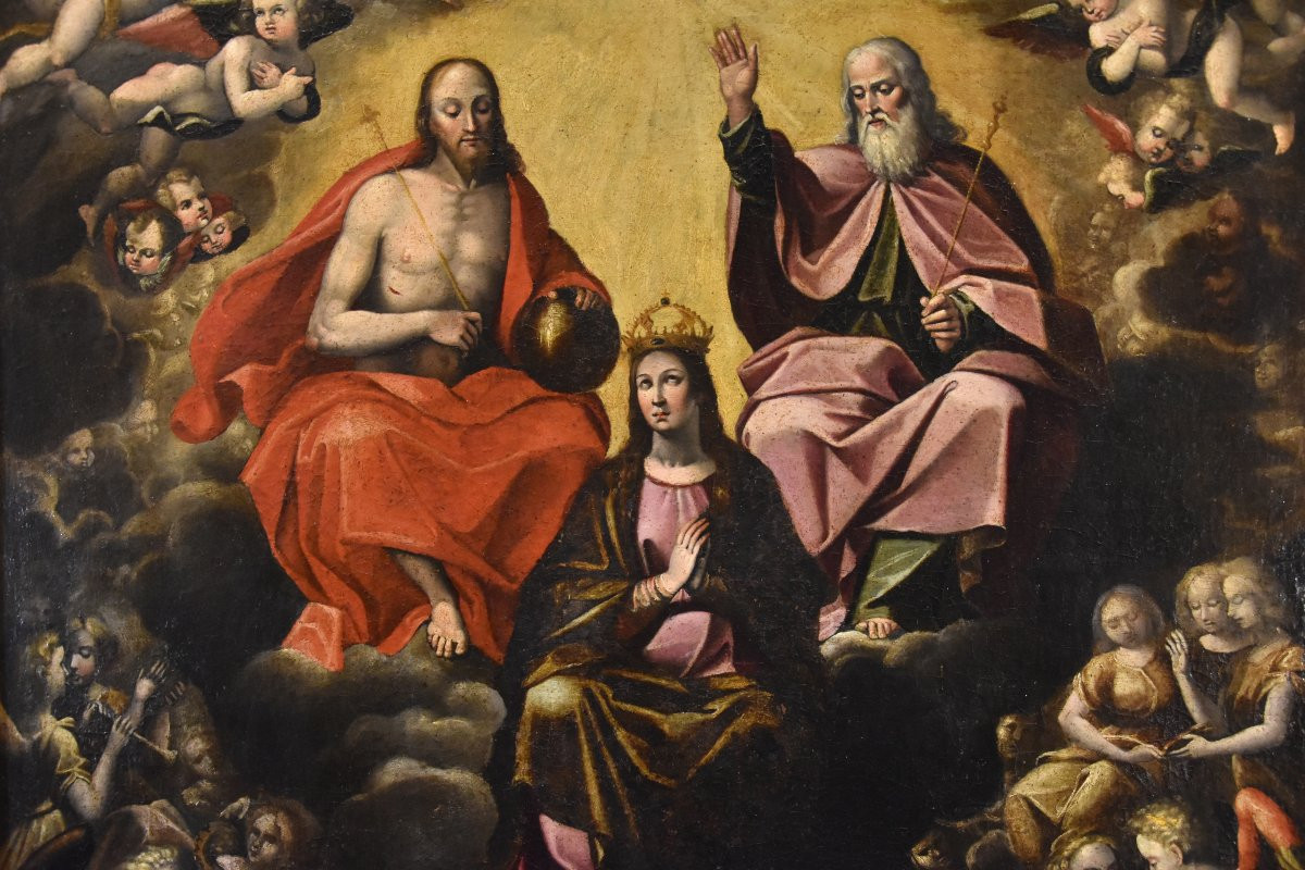Assunzione della Vergine, la Trinità e concerto di angeli, Guglielmo Caccia (1568-1625)-photo-6