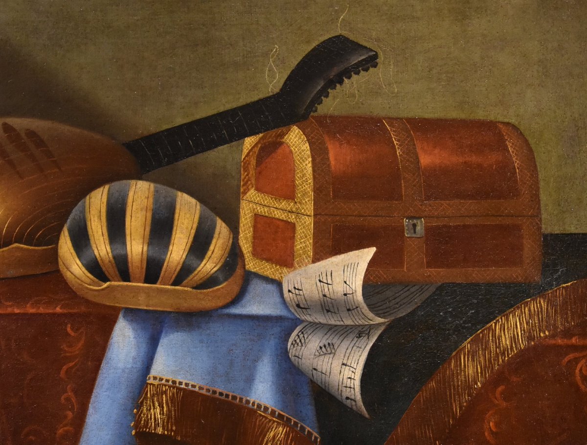 Natura morta con strumenti musicali, Bonaventura Bettera (Bergamo, 1663 – 1718 circa) (2/2)-photo-2