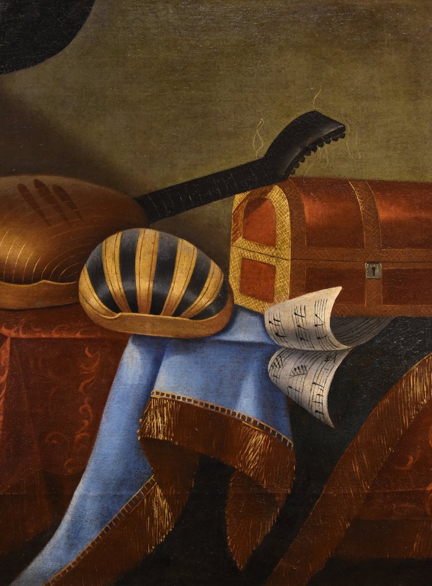 Natura morta con strumenti musicali, Bonaventura Bettera (Bergamo, 1663 – 1718 circa) (2/2)-photo-3