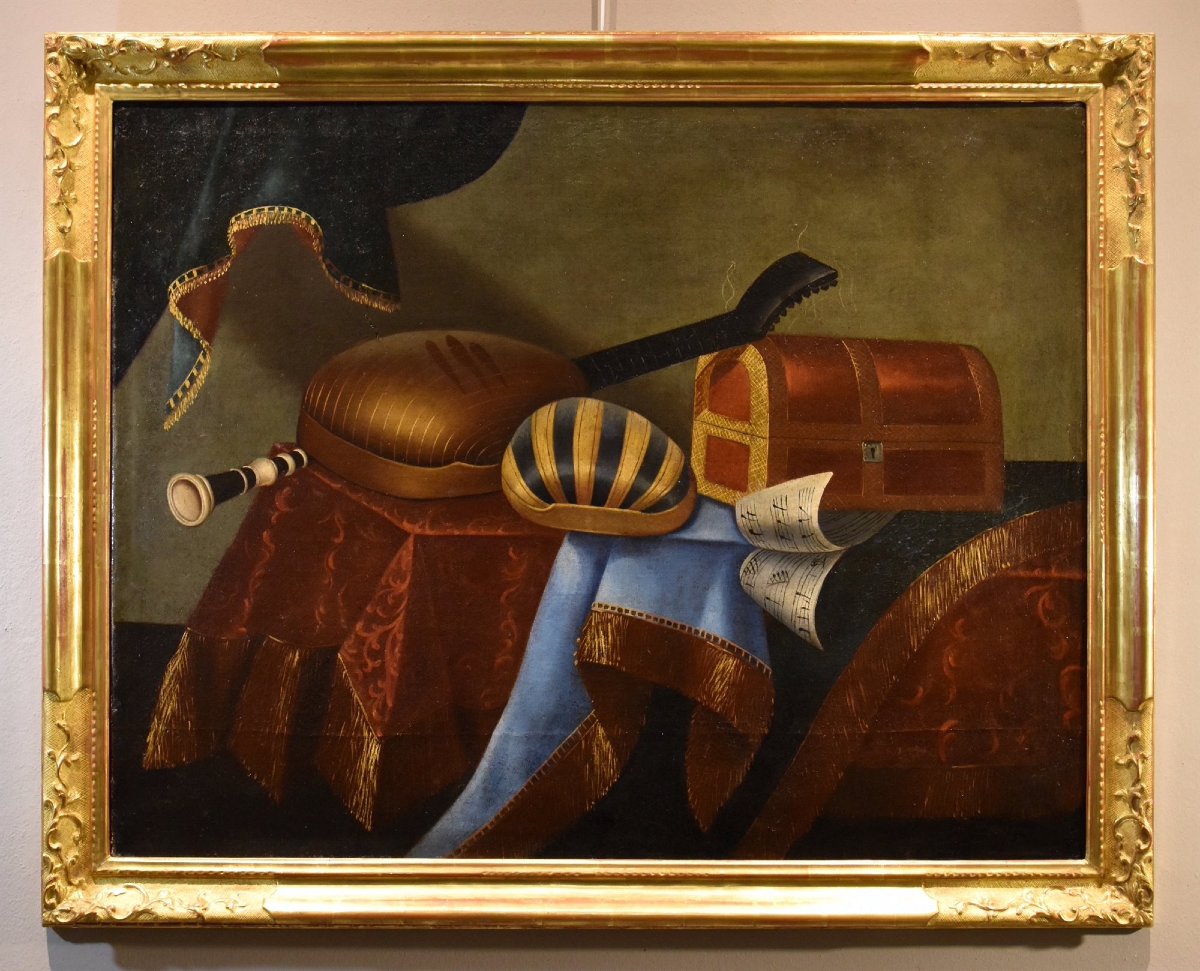 Natura morta con strumenti musicali, Bonaventura Bettera (Bergamo, 1663 – 1718 circa) (2/2)-photo-4