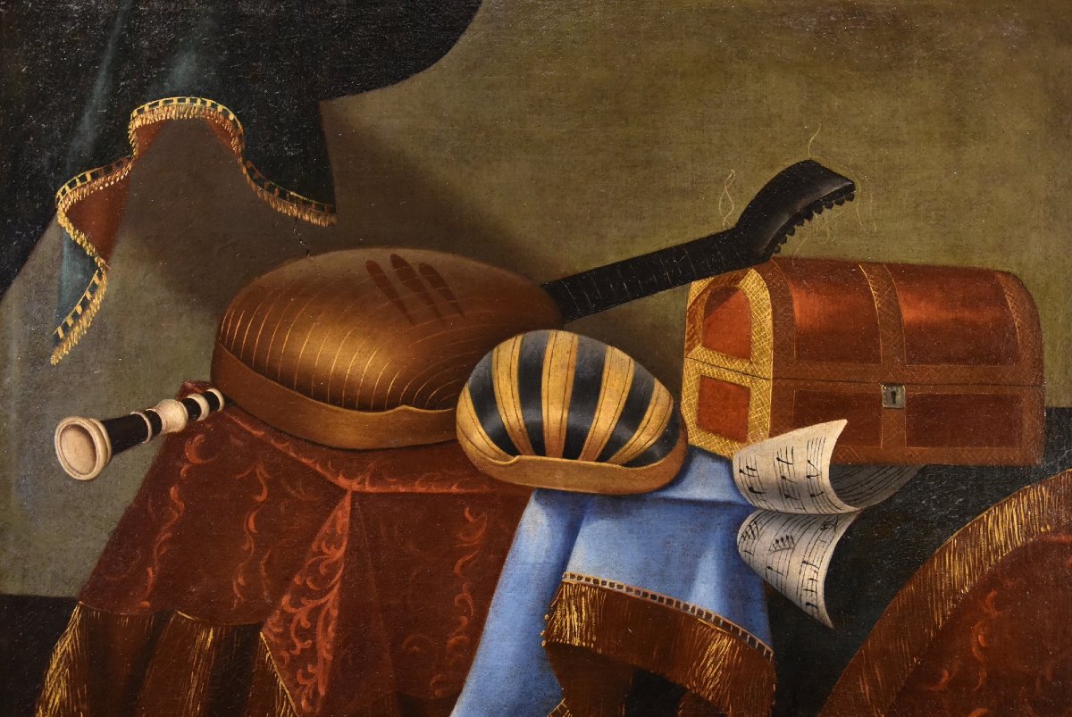 Natura morta con strumenti musicali, Bonaventura Bettera (Bergamo, 1663 – 1718 circa) (2/2)-photo-4