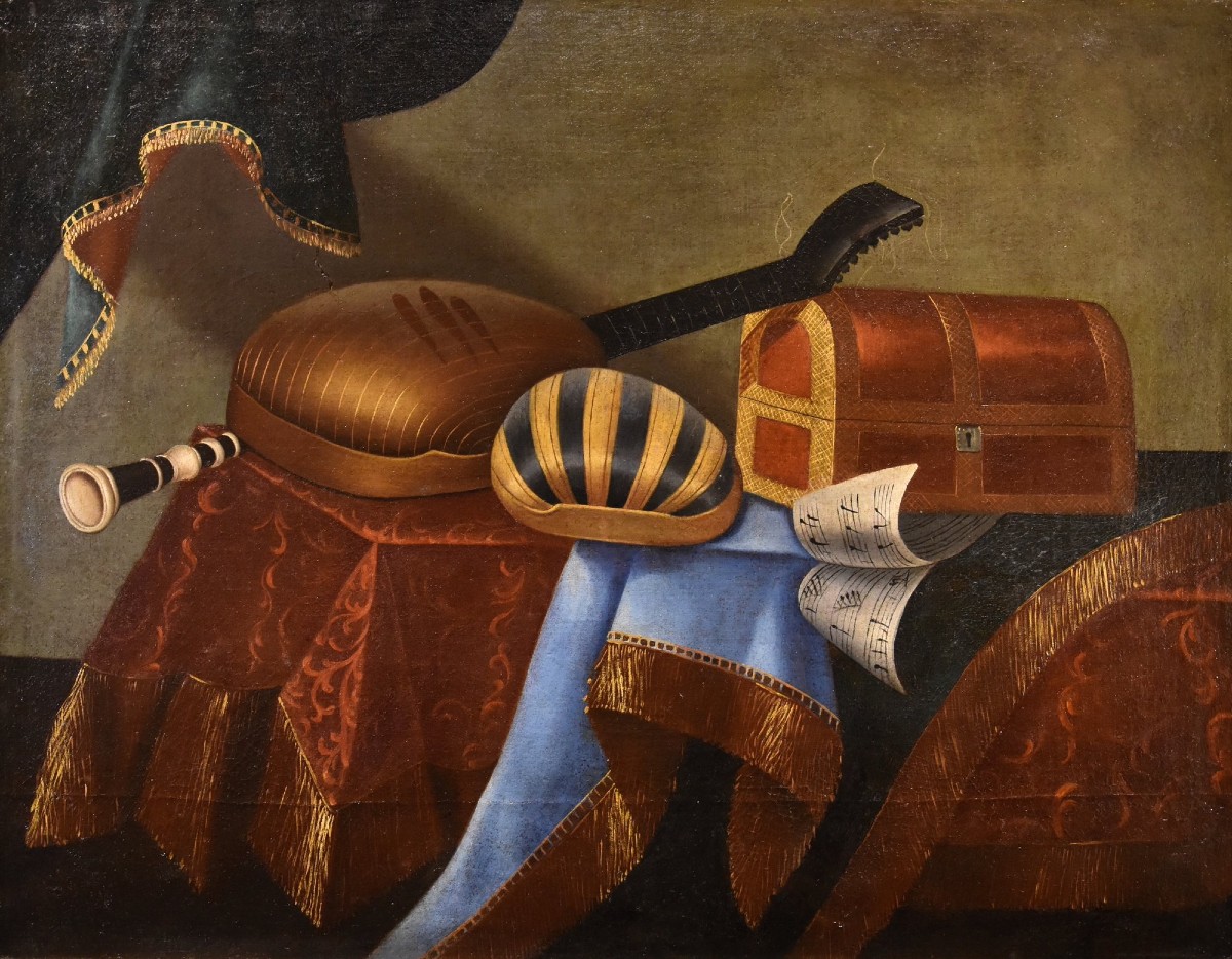 Natura morta con strumenti musicali, Bonaventura Bettera (Bergamo, 1663 – 1718 circa) (2/2)