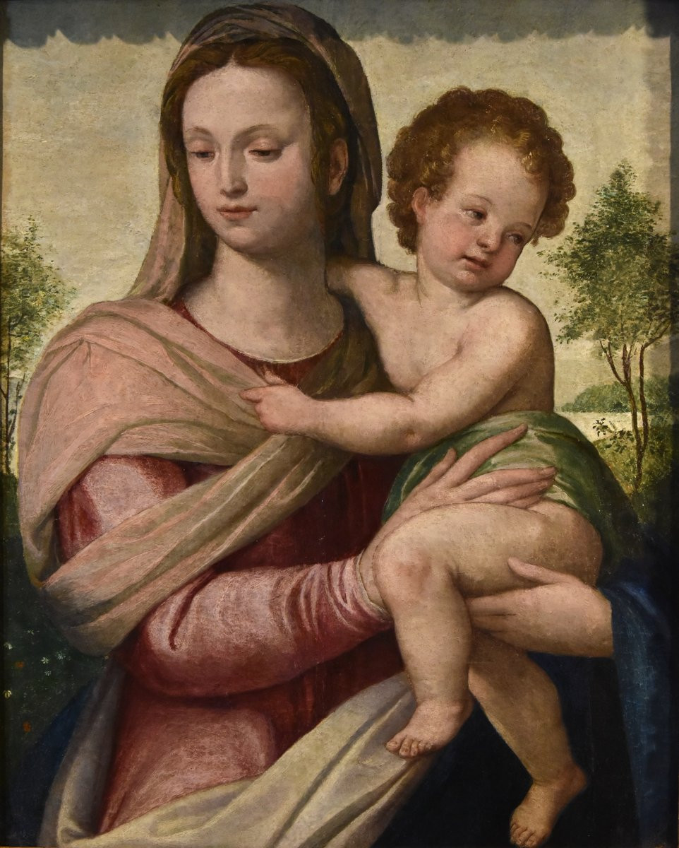 Madonna col Bambino, Scuola toscana (fiorentina) del XVI secolo-photo-2