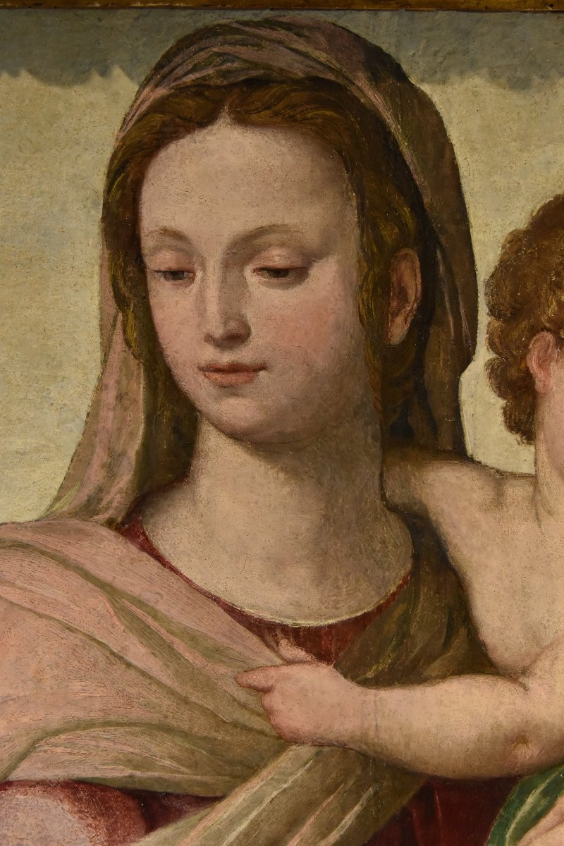 Madonna col Bambino, Scuola toscana (fiorentina) del XVI secolo-photo-3