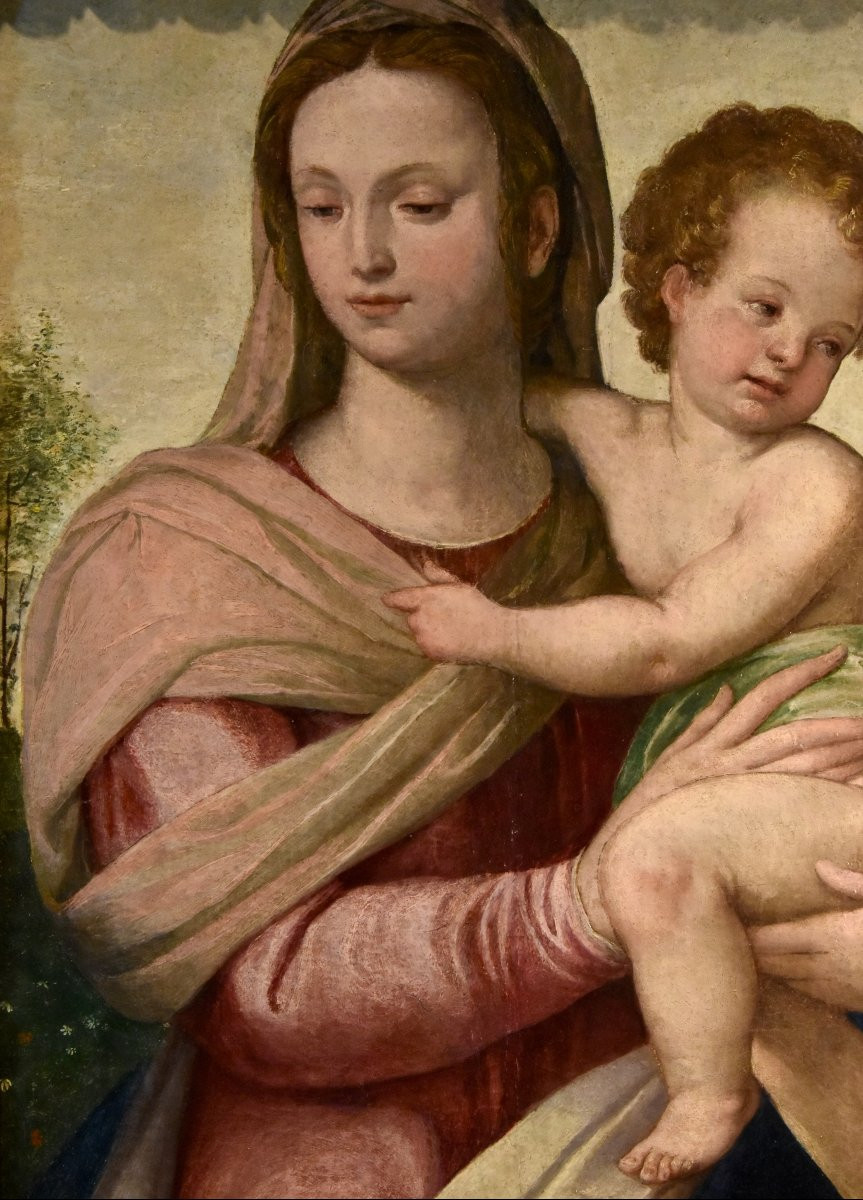Madonna col Bambino, Scuola toscana (fiorentina) del XVI secolo-photo-2