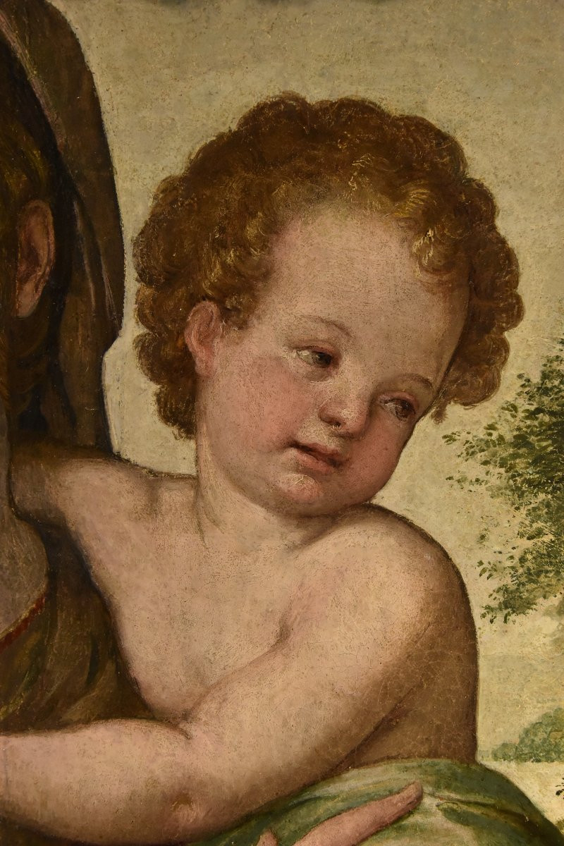 Madonna col Bambino, Scuola toscana (fiorentina) del XVI secolo-photo-4
