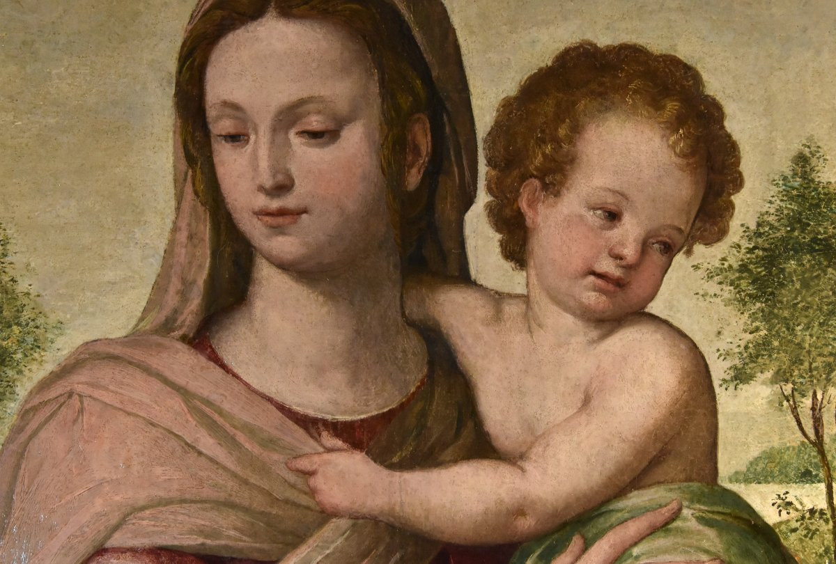 Madonna col Bambino, Scuola toscana (fiorentina) del XVI secolo-photo-7