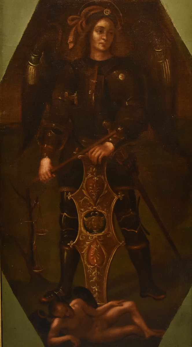 San Michele Arcangelo, Pittore lombardo del XVII secolo