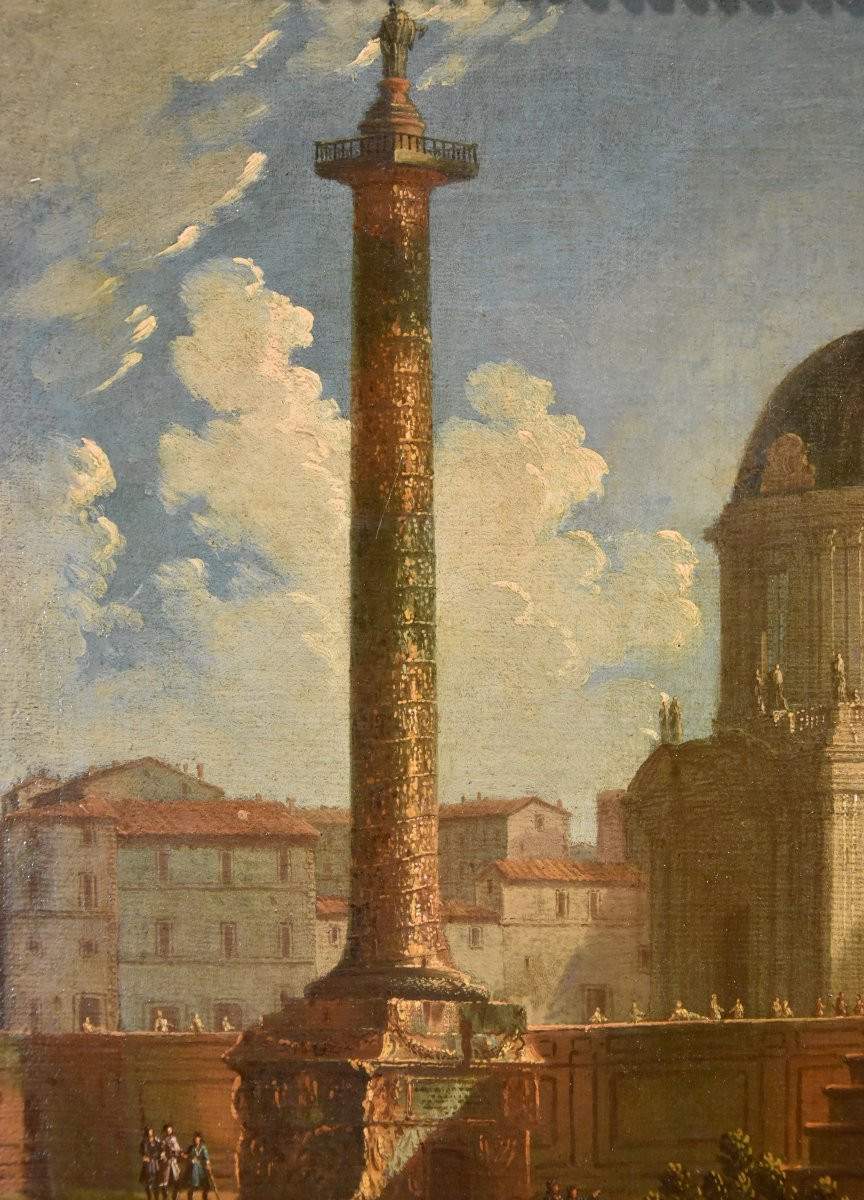 Pair of views of Rome, Antonio Joli (Modena, 1700 – Naples, 1777)-photo-2