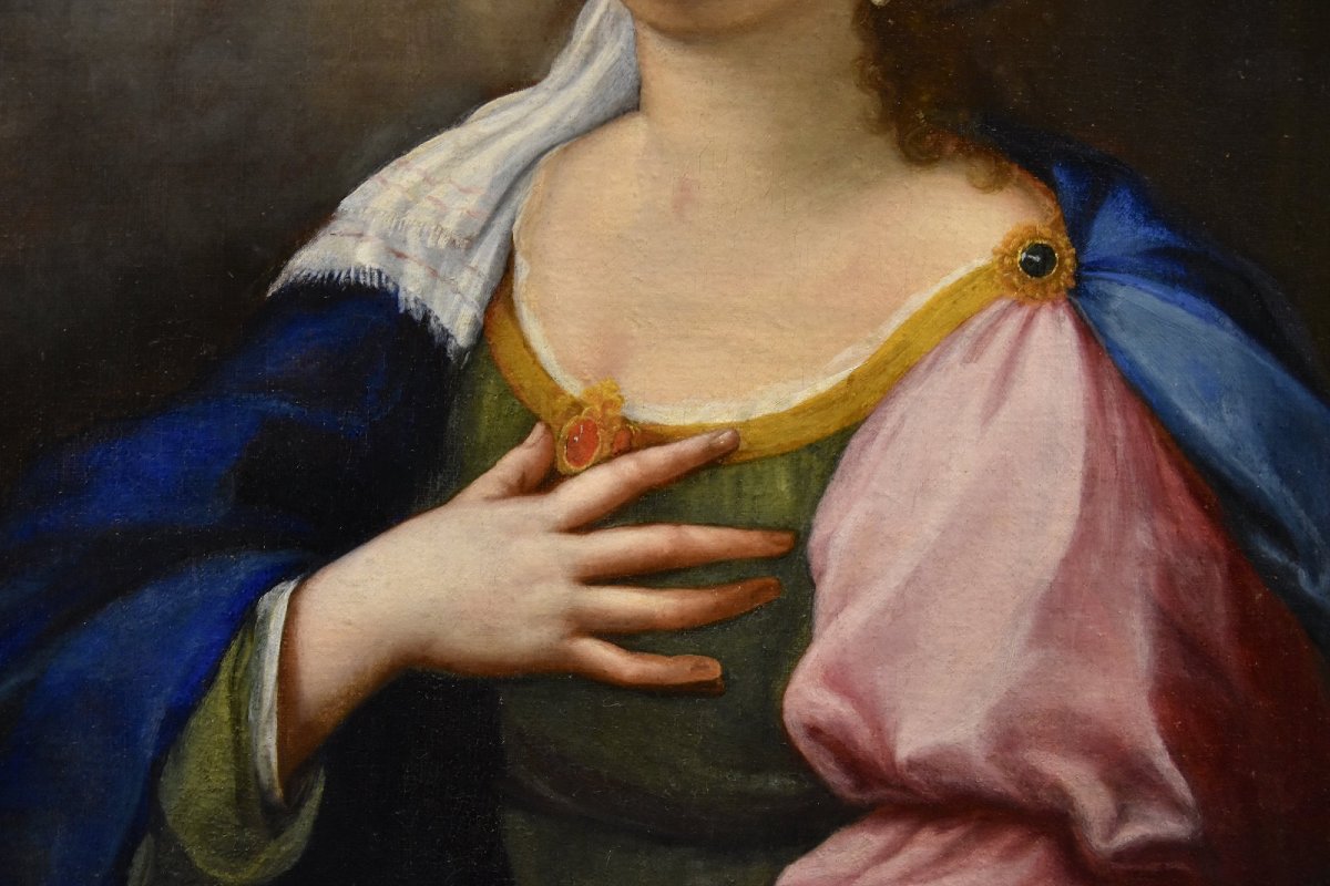 Santa Cecilia e due cherubini, Lucas de la Haye (Nivelles, 1612–Roma, 1682)-photo-2
