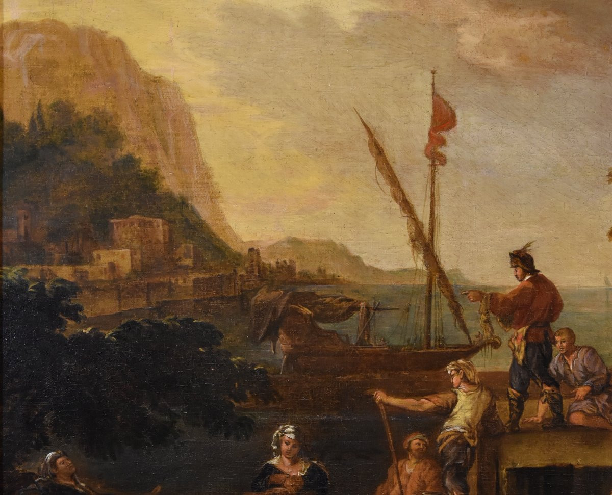 Jacob de Heush (Utrecht 1657 – Amsterdam 1701), Coastal landscape with architectural ruins-photo-3