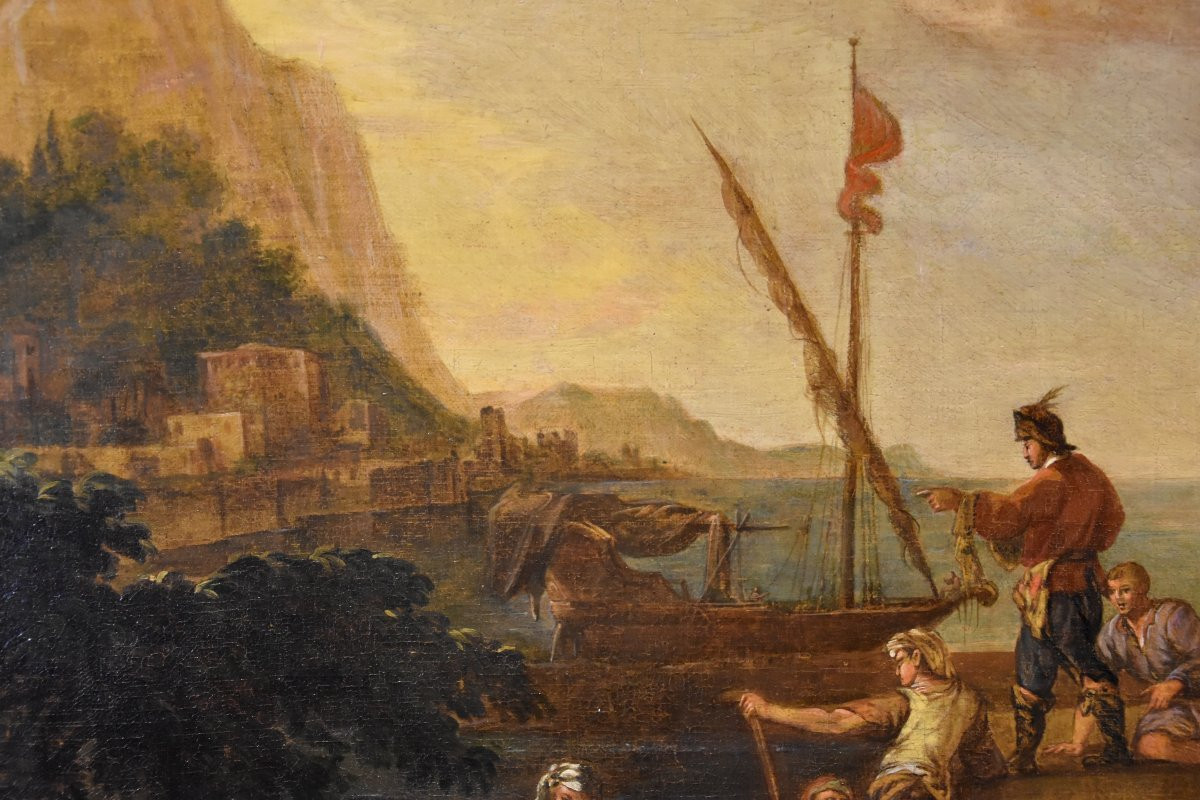 Jacob de Heush (Utrecht 1657 – Amsterdam 1701), Coastal landscape with architectural ruins-photo-7