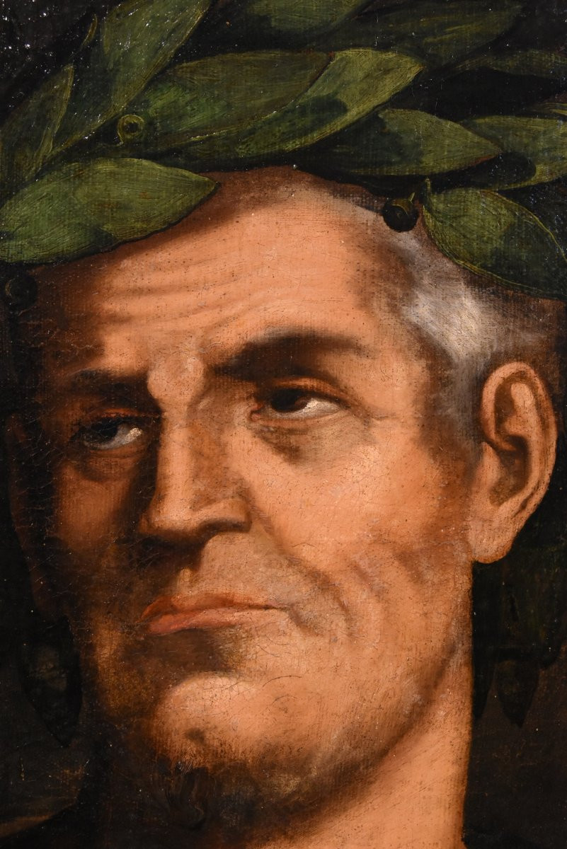 Gli imperatori romani Augusto e Giulio Cesare, seguace di Tiziano Vecellio-photo-5