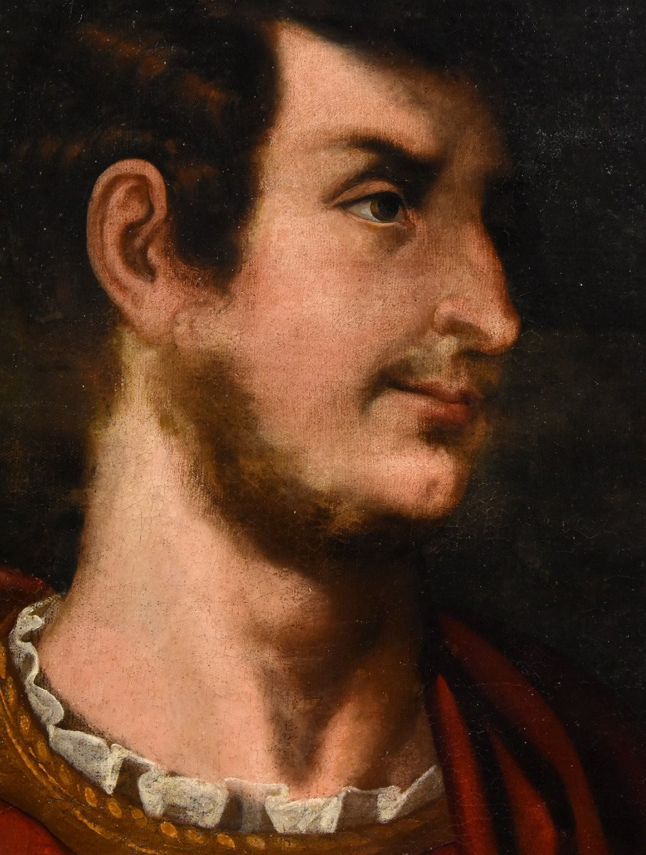 Gli imperatori romani Augusto e Giulio Cesare, seguace di Tiziano Vecellio-photo-6