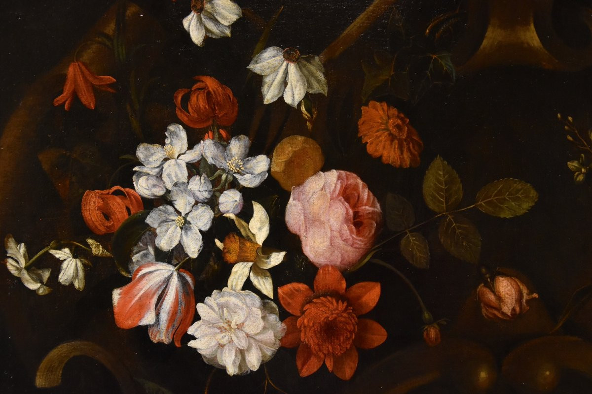 Ghirlanda di fiori con cartiglio, Frans van Everbroeck (Anversa, 1628 – Londra 1693) -photo-5