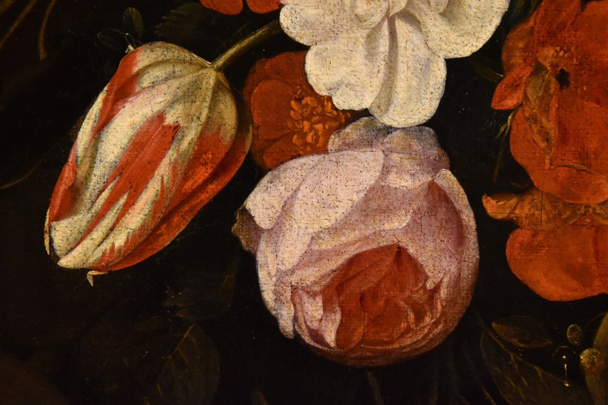 Ghirlanda di fiori con cartiglio, Frans van Everbroeck (Anversa, 1628 – Londra 1693) -photo-7