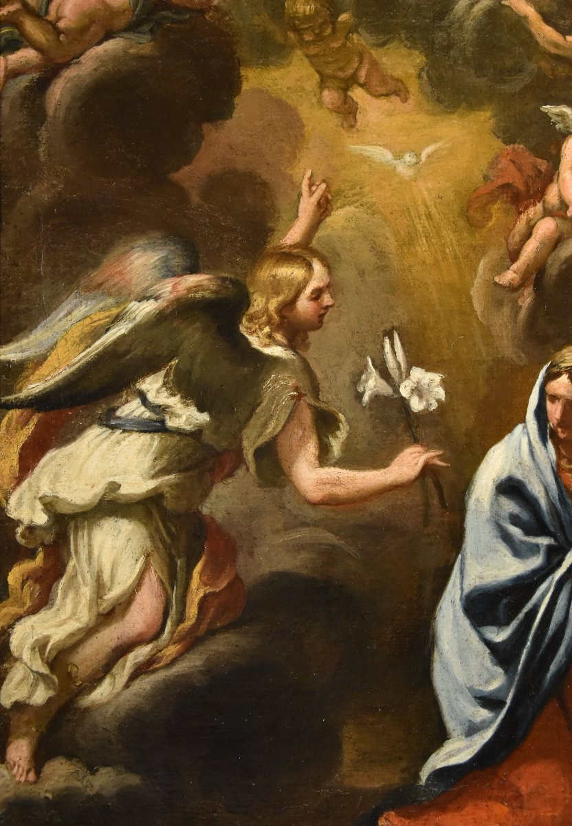 Annonciation avec Dieu le Père, Ciro Ferri (Rome, 1634 – Rome, 1689) Attribuable à-photo-3