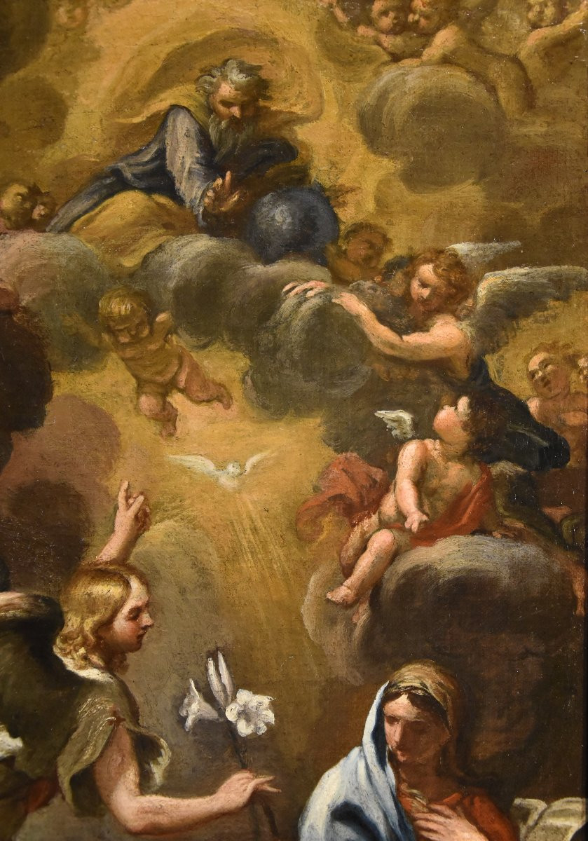Annonciation avec Dieu le Père, Ciro Ferri (Rome, 1634 – Rome, 1689) Attribuable à-photo-5