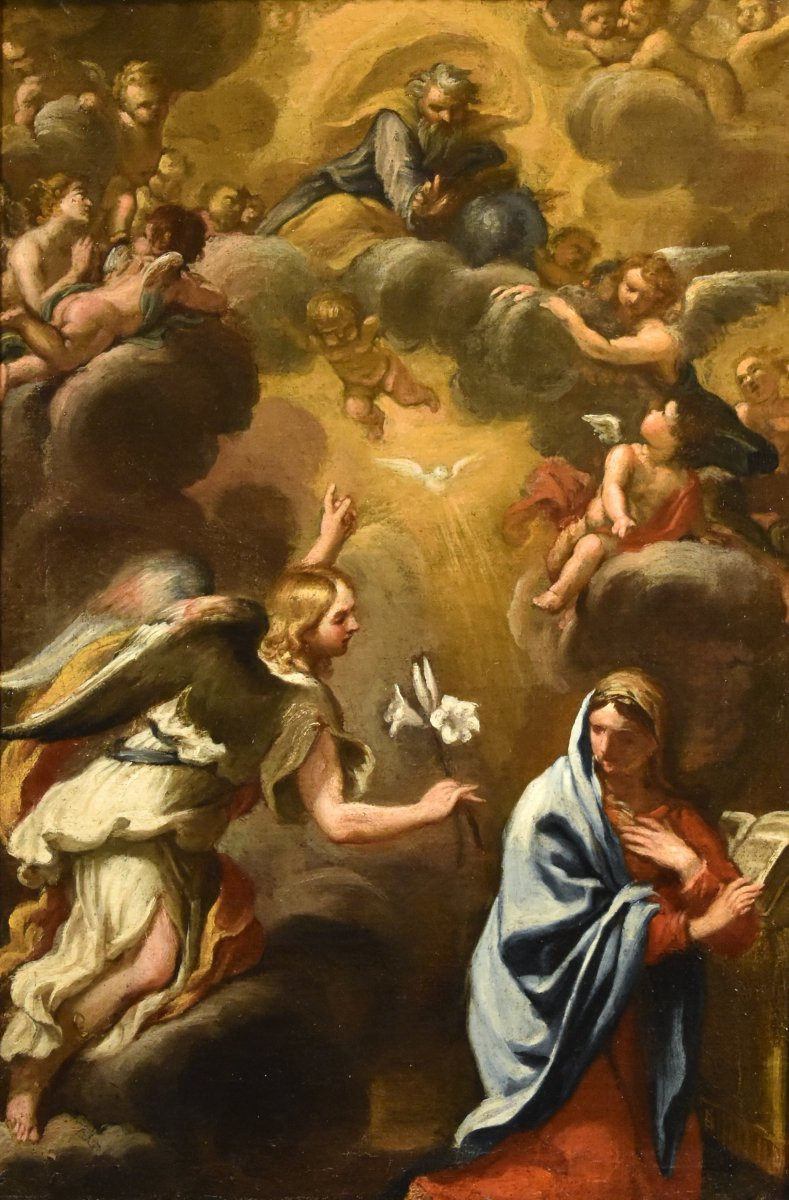Annonciation avec Dieu le Père, Ciro Ferri (Rome, 1634 – Rome, 1689) Attribuable à-photo-7