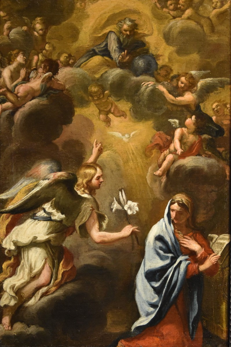 Annonciation avec Dieu le Père, Ciro Ferri (Rome, 1634 – Rome, 1689) Attribuable à