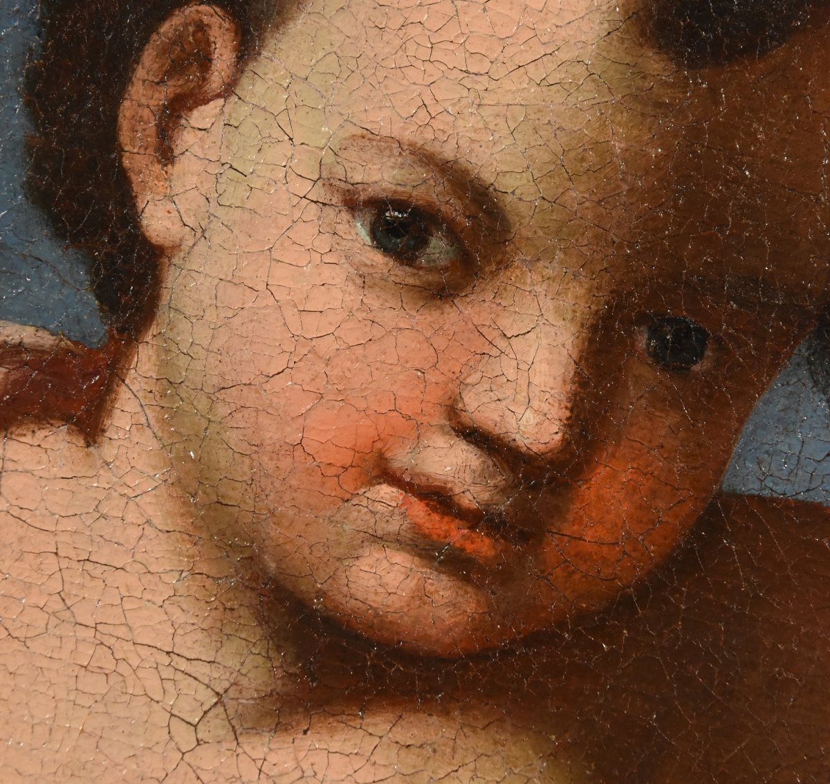 Composizione di frutta sorretta da tre angeli, Luigi Garzi (Pistoia 1638 – Roma1721)-photo-5