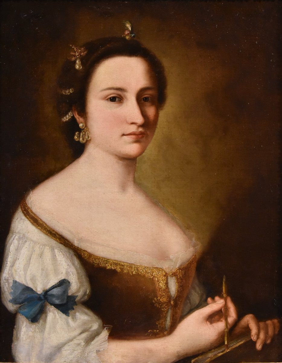 Anton Raphael Mengs (Aussig, 1728 - Roma, 1779), Ritratto di fanciulla con libro-photo-2