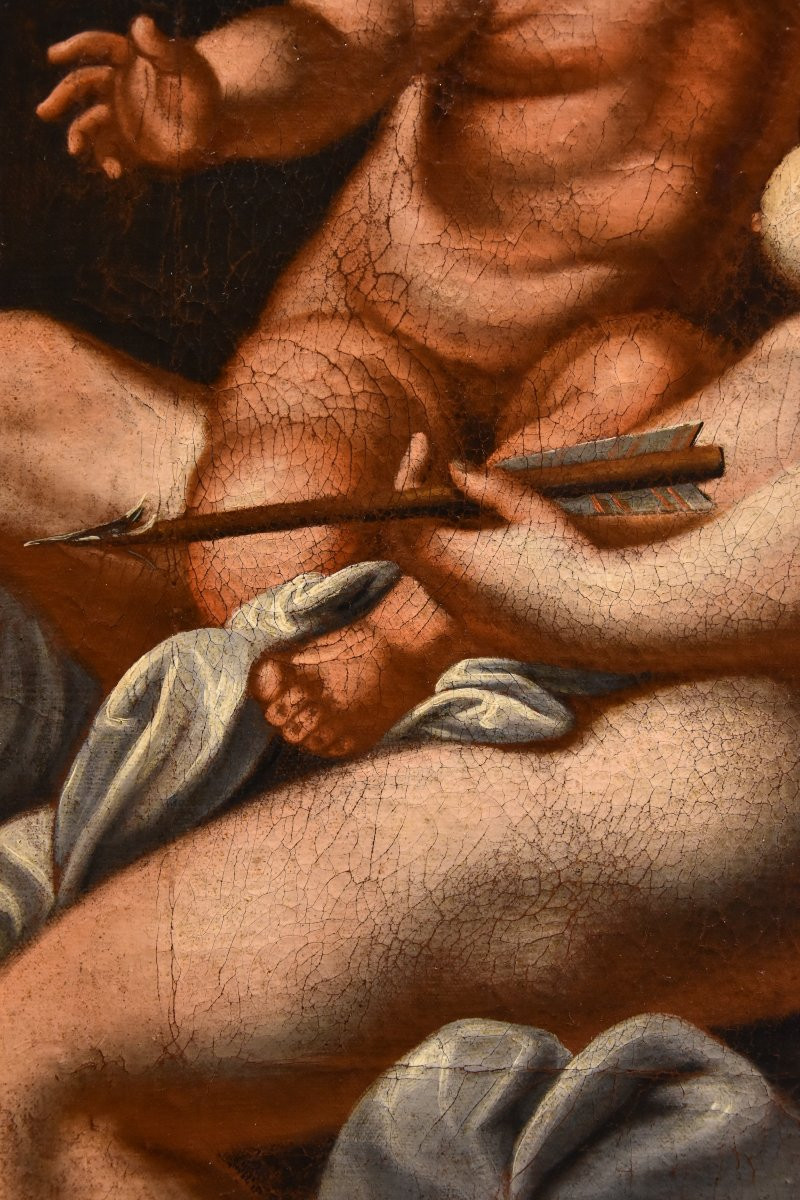 Venere e Amore, Pittore veneto del XVII/XVIII secolo-photo-4