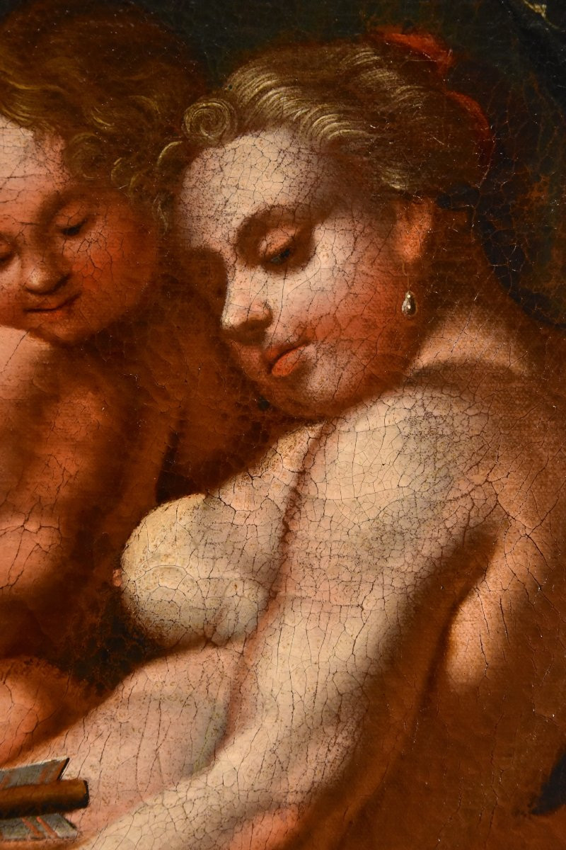 Venere e Amore, Pittore veneto del XVII/XVIII secolo-photo-5