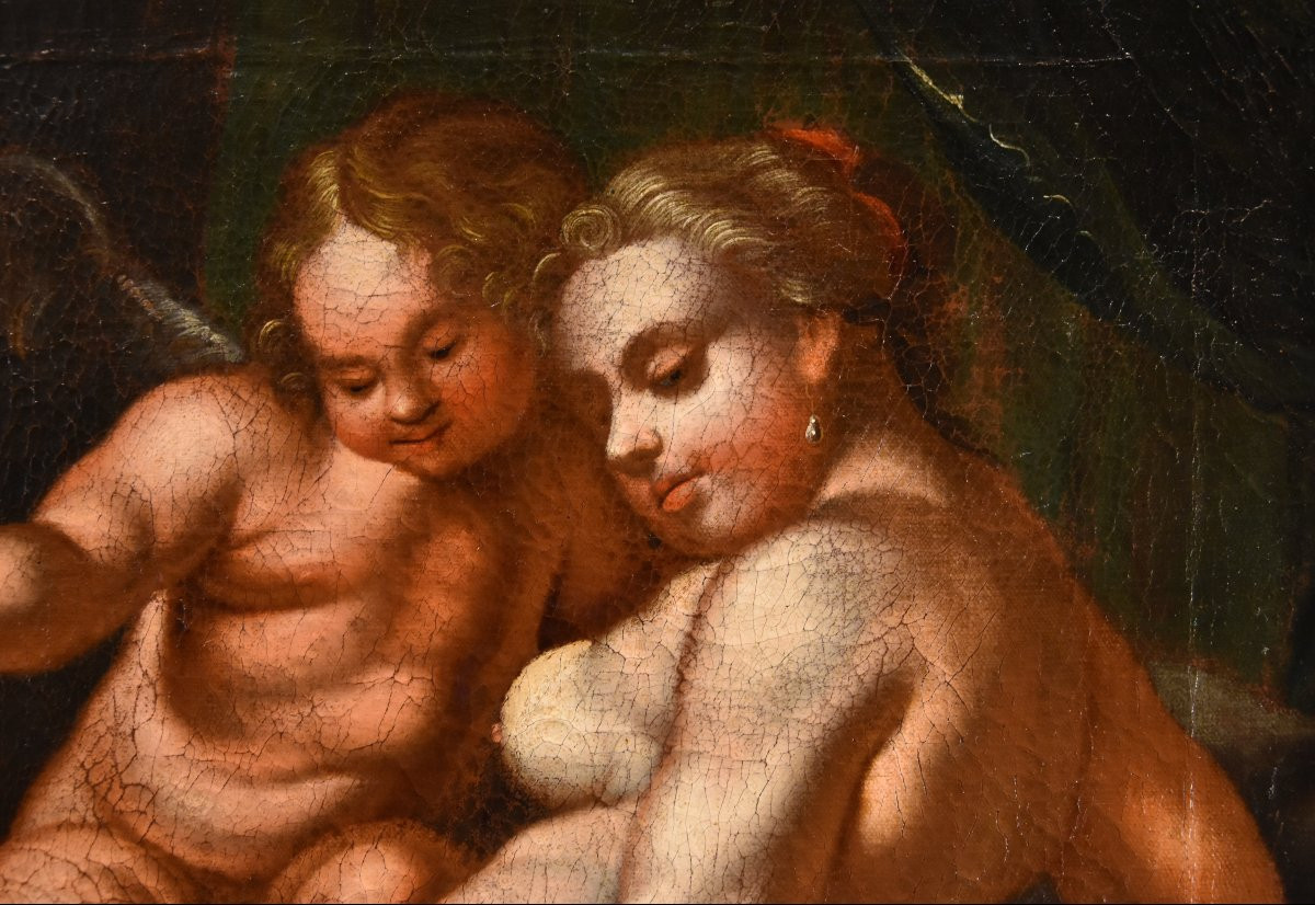 Venere e Amore, Pittore veneto del XVII/XVIII secolo-photo-6
