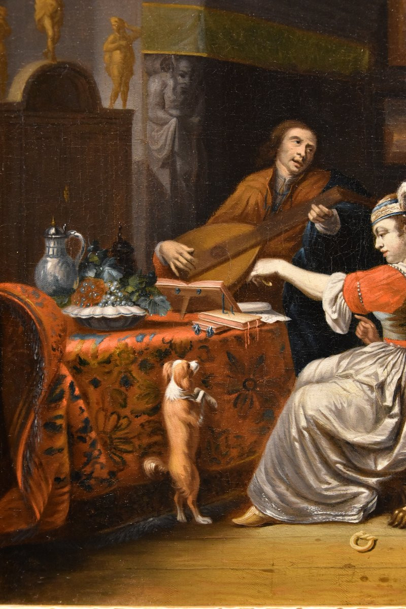  Il suonatore di liuto, Gabriel Metsu (Leida, 1629 – Amsterdam, 1667) seguace-photo-3