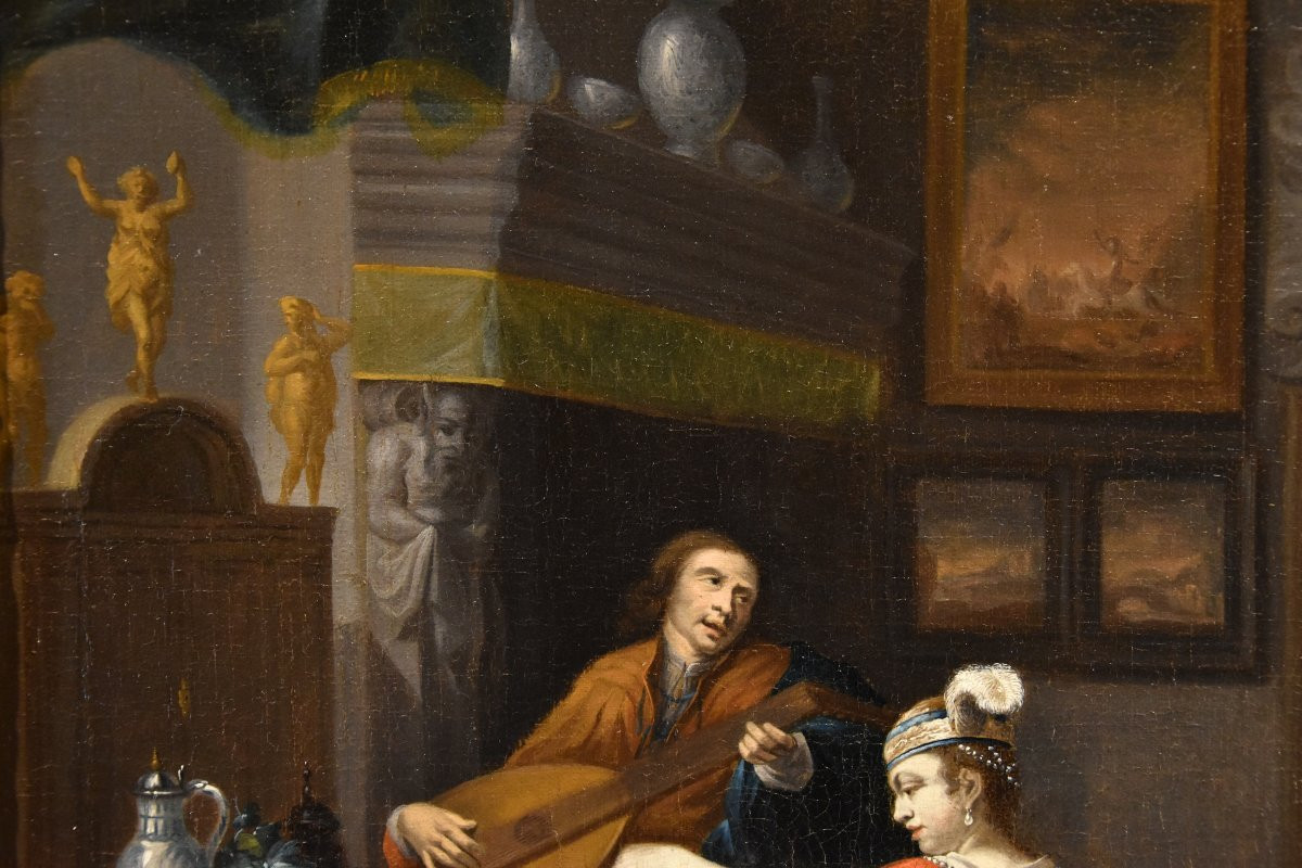  Il suonatore di liuto, Gabriel Metsu (Leida, 1629 – Amsterdam, 1667) seguace-photo-6
