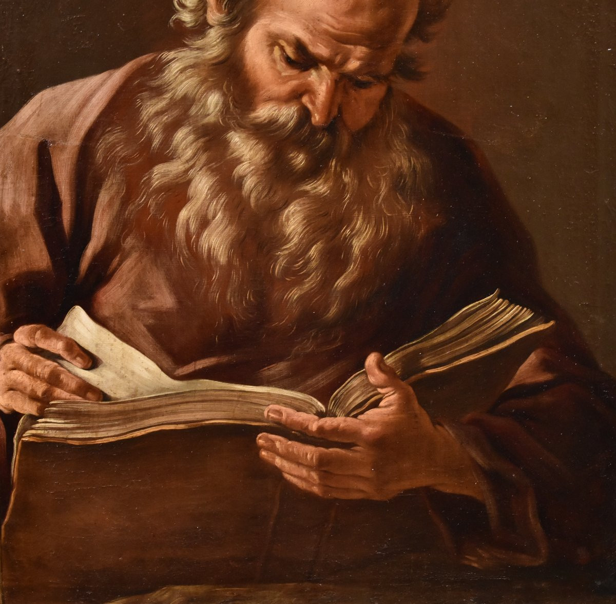 Ritratto del filosofo Eraclito, Giovanni Battista Beinaschi (Fossano 1634 ca. - Napoli 1688) -photo-3