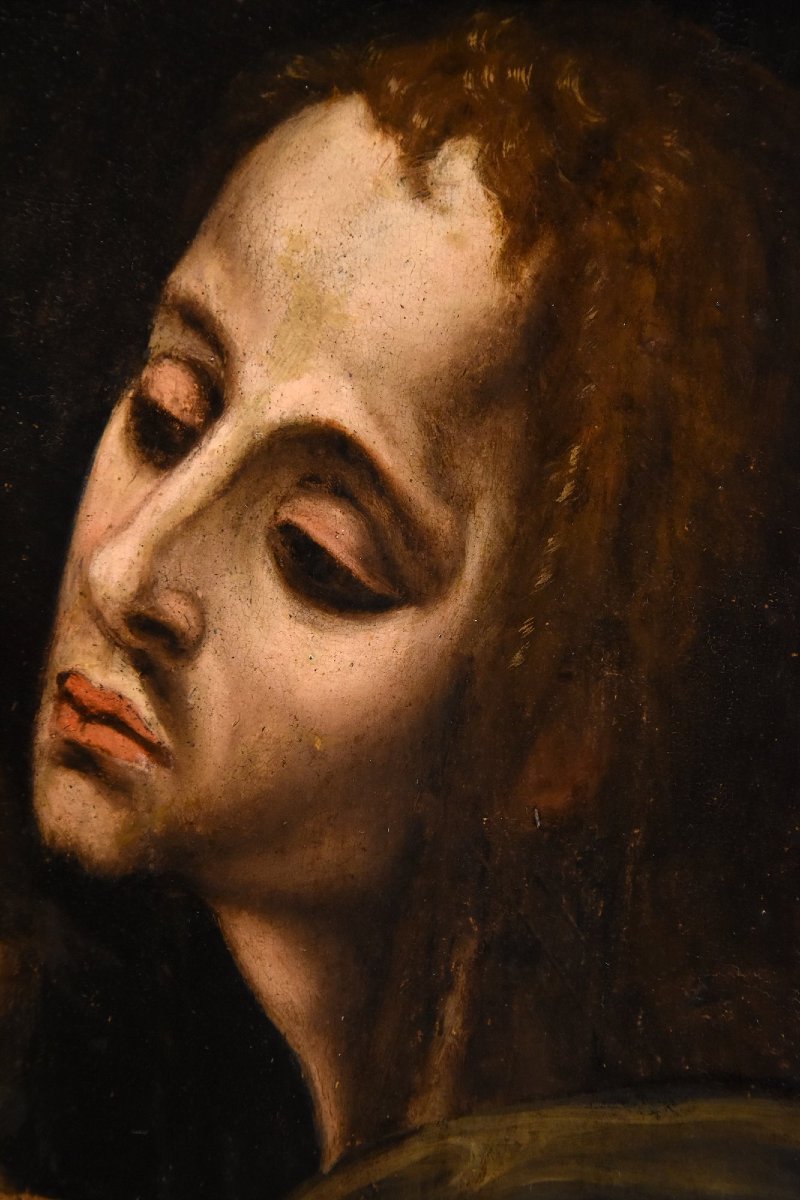 La Pietà con San Giovanni, Luis de Morales, Detto ‘El Divino’ (Badajoz 1509 – 1586) bottega di-photo-6