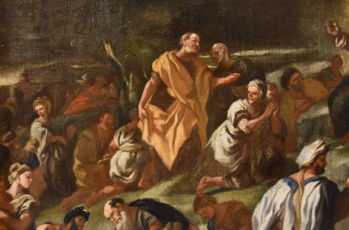Moltiplicazione dei pani e dei pesci, Angelo Solimena (Canale di Serino 1629 - Barra, 1716)-photo-3